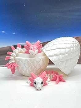 Amazon.com: 3D Printed Dragon with Dragon Egg, Articulated